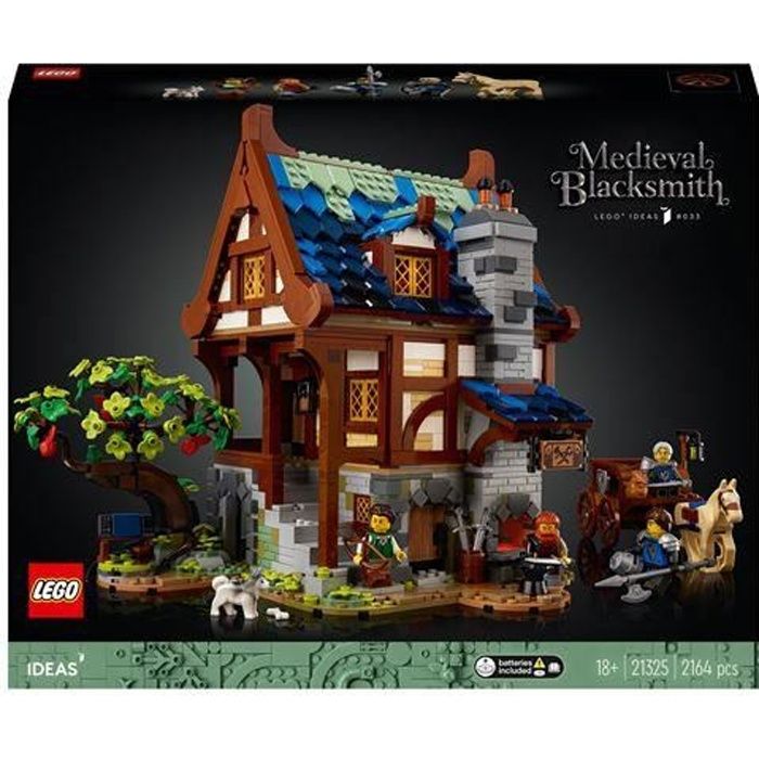 Lego - Ideas 21325 - Le forgeron médiéval - Mixte - Adulte - Marron - A monter soi-même - 2 ans