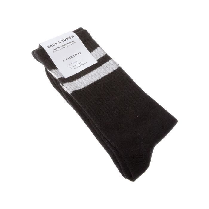 Jack And Jones Chaussette Mi Hautes Jacbasic Tennis Socks Homme Aille Unique Noir Cdiscount Sport