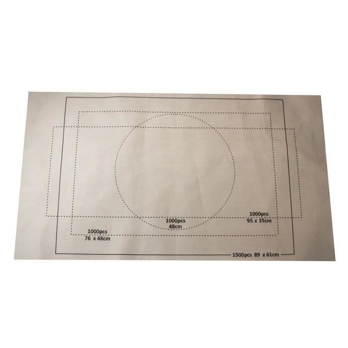 Tapis Puzzle 120x80 Cm Avec 4 Plateaux De Tri - Pour Puzzles Jusqu'à 2000 Pièces, Roulable Et Rangement Facile