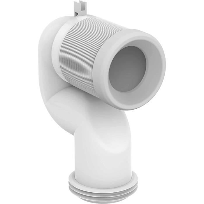 Standardidealsoft Pipe Coude Raccordement Wc Toilettes Evacuation Sortie Verticale Blanc T002667