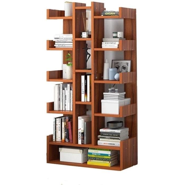 Bibliothèque / étagère En Bois - Dimensions 208H X 145L X 40P - 4 étagères - Occasion