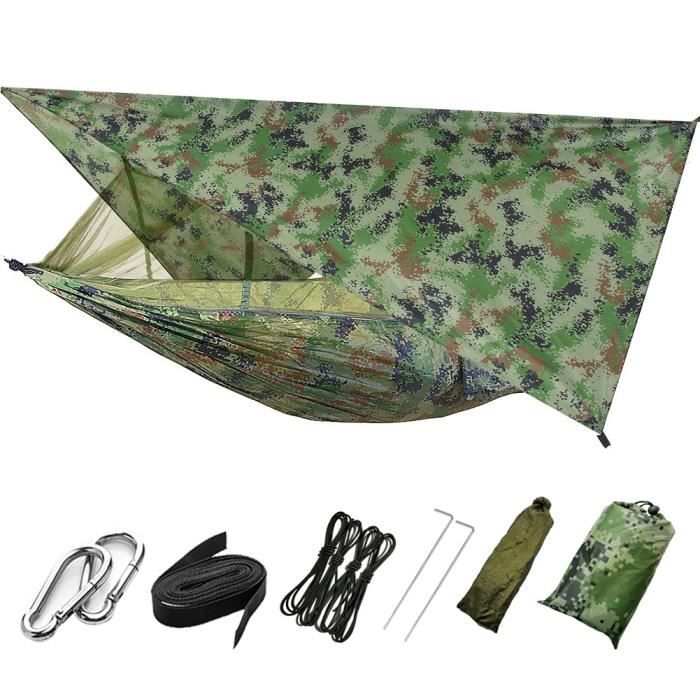 Hamac Tente 4 En 1 Avec Moustiquaire Et Pare-soleil - Portable, Léger (1.2 Kg), Pour Camping, Jardin
