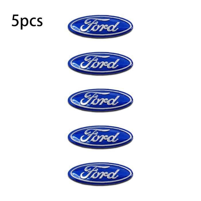 5pcs - Autocollant de clé de télécommande de voiture en métal, 5 pièces, pour Ford Focus Mk2 Mk3 Fiesta Range