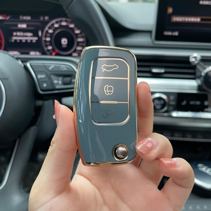 KUNIO Custodia per chiave auto, adatta per Ford Fiesta Focus