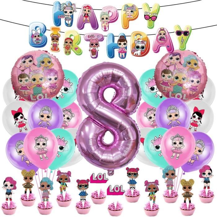 Kit De Décoration De Fête Stitch, 39 Pièces, Ballons Bleus Et Roses