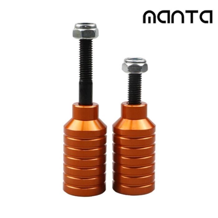Tbest Pegs Noir Pour Trottinette Freestyle - Pédales Scooter Pro En Acier Chrome-Molybdène