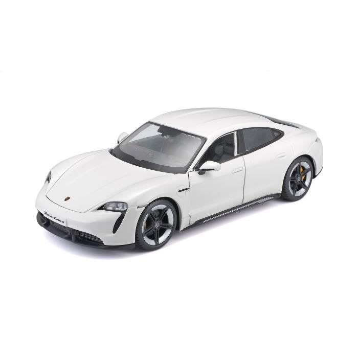 Miniatures montées - Porsche Taycan Turbo S Blanche 1/24 Burago