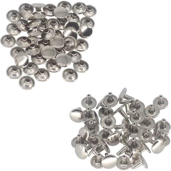 12mm Clous En Forme De Pyramide Carrée Métal Rivets Fixation Pour Maroquinerie Vêtements Bags