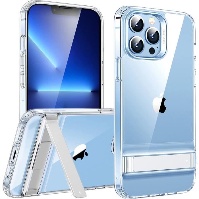 Coque Magnétique MagSafe Métal Sans Cadre Pour IPhone 16/15/14/13 Pro Max – Kickstand Intégré
