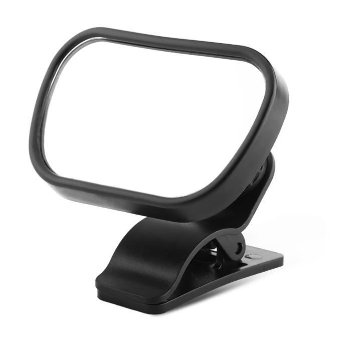 Miroir Voiture Bébé 360° Rotatif - Rétroviseur Large Angle Avec Clip Pour Sièges Auto Et Nacelles