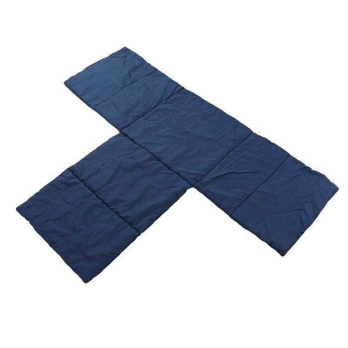 Couverture Chaude Pour Fauteuil Roulant 130x65cm, Tissu Coton Coupe-vent (bleu)