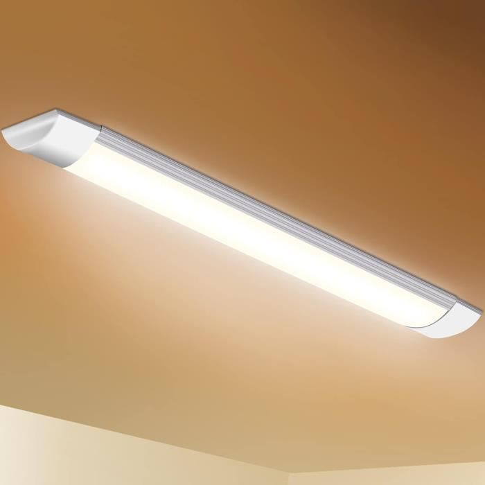 Viugreum 115cm Reglette LED Connectable 2 Pièces 40W 6500K - Barre Lumineuse Etanche IP54 Pour Garage Et Cuisine