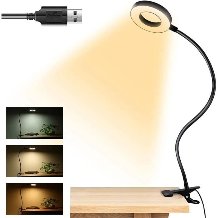 Lampe De Lecture LED Clip 360° - Pour Lunettes, Livre, Nuit, Magnétique Et Pratique