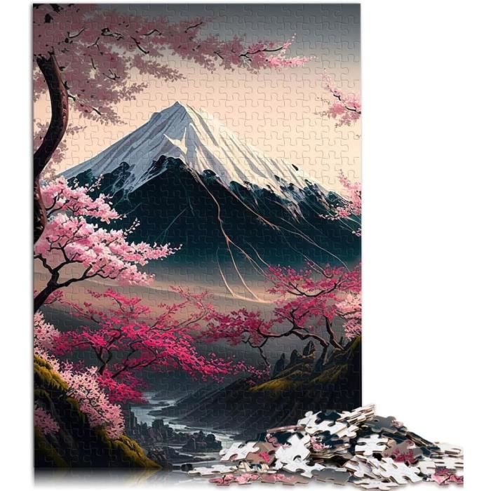 Puzzle 1000 Pièces Fleurs De Cerisier Japonais - 26x38cm | Pour Adultes Et Enfants, Casse-Tête Éducatif Et Familial