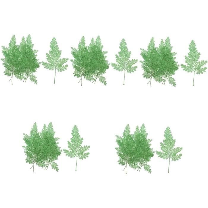 Lot De 60 Fougères Séchées Vertes - Herbier, Décoration DIY - Pour Scrapbooking, Cartes, Coques De Téléphone, Déco Nature