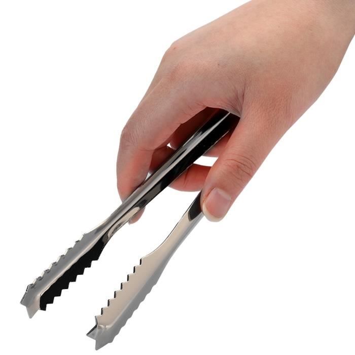 Pince De Service En Inox 304 - Lot De 1 Ou 6, Pince à Sucre, Glaçons, Apéritifs, 11 Cm, Qualité Alimentaire