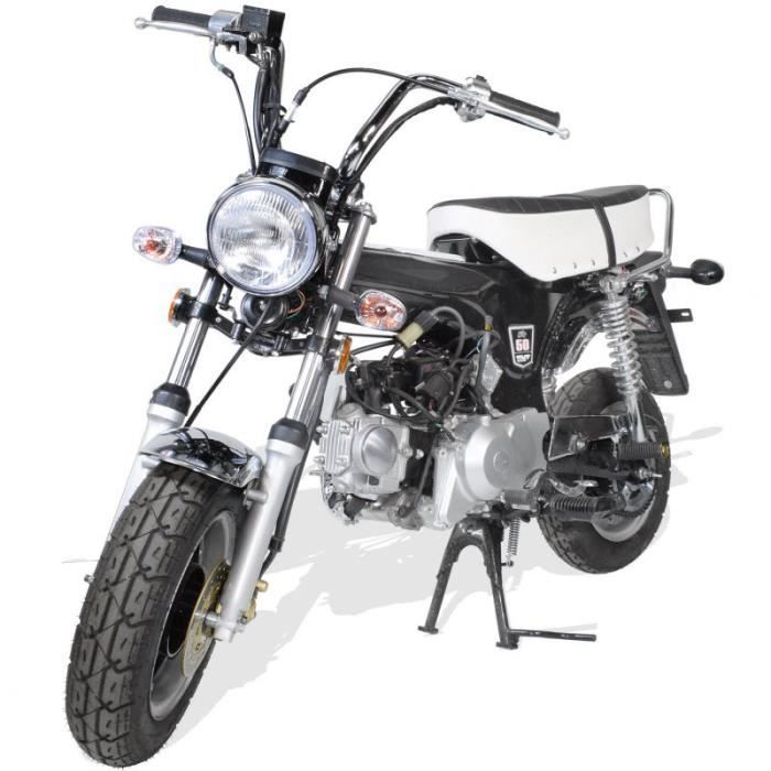 Moto Dax Homologué 50cc 4 temps Avec montage et mise en route Noir Moto homologuée route Moto Dax Homologué 50cc 4 temps Avec montage et mise en route Noir Moto homologuée route