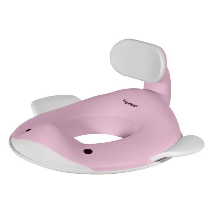 Réducteur de toilette baleine pour enfants - KINDSGUT - Rose pâle - Mixte - Bébé - Plastique