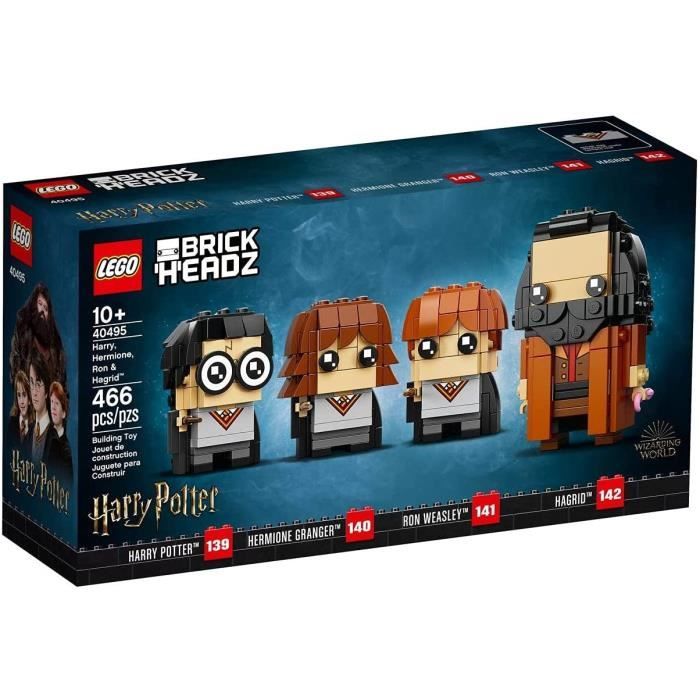 Figurines LEGO BrickHeadz - LEGO - 40495 - Harry Hermione Ron & Hagrid - Licence Harry Potter - Set multicolore