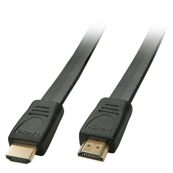 LINDY Câble HDMI High Speed plat - 3m