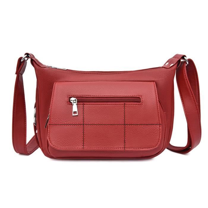 Sac à main bandoulière TEXTO argenté petit format - Sacs à main Femme
