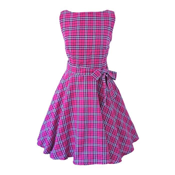 Femmes Robe patineuse 3ENIAU Taille 48 Rose Cdiscount Pret a Porter