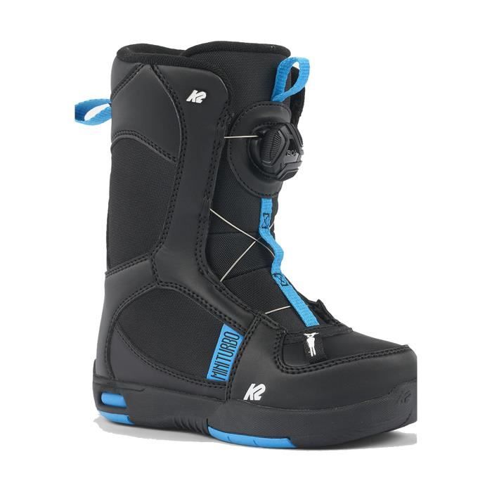 boots de snowboard k2 mini turbo noir garçon