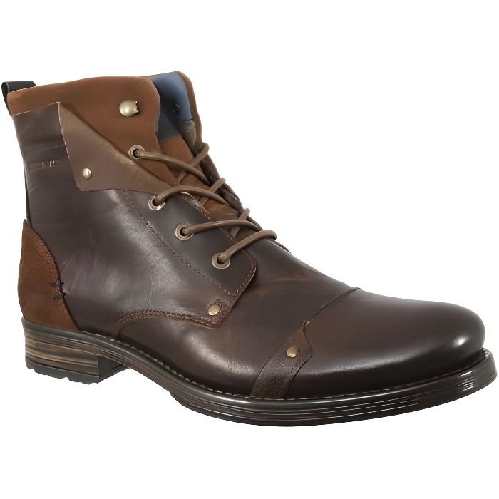 Chaussures de ville Redskins Yedes marron - Cuir - Lacets - Homme