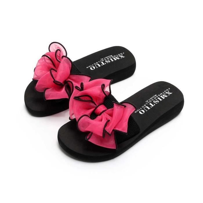 Slides Vetements en coloris Noir Femme Chaussures Chaussures plates Sandales et claquettes 