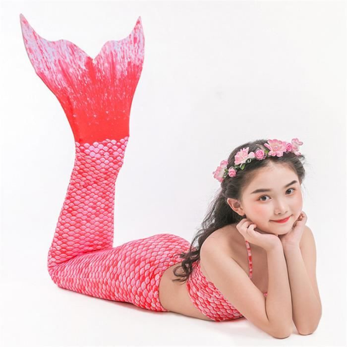 Maillot De Bain 2 Pièces La Petite Sirène - Fille - Bleu - Taille 4 Ans