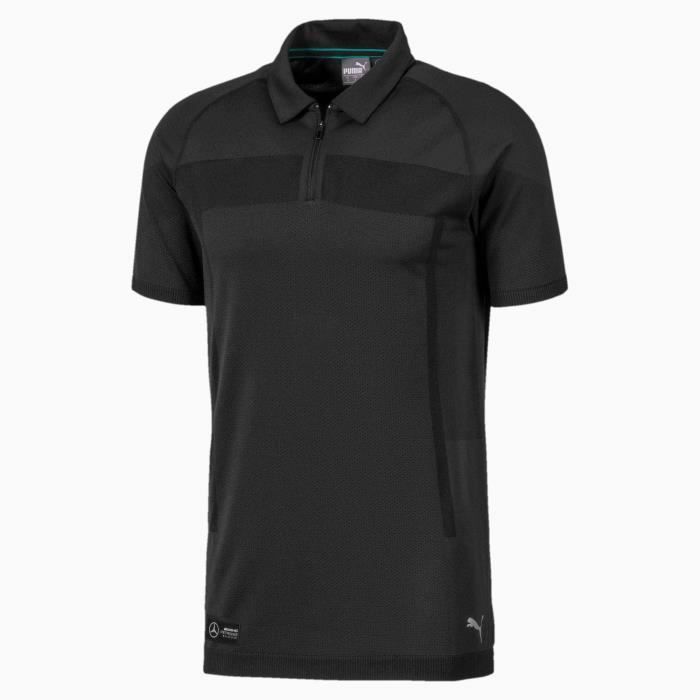 POLO PUMA MAPM RCT EVOKNIT BLACK POUR HOMME