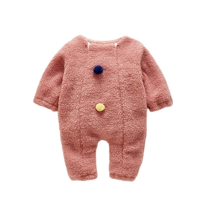 Ensemble Bébé Coton Doux Ensemble Bébé Fille 3 Pièces - Grenouillère Manches Longues + Pantalon + Bandeau Vêtement Nouveau-né Fille