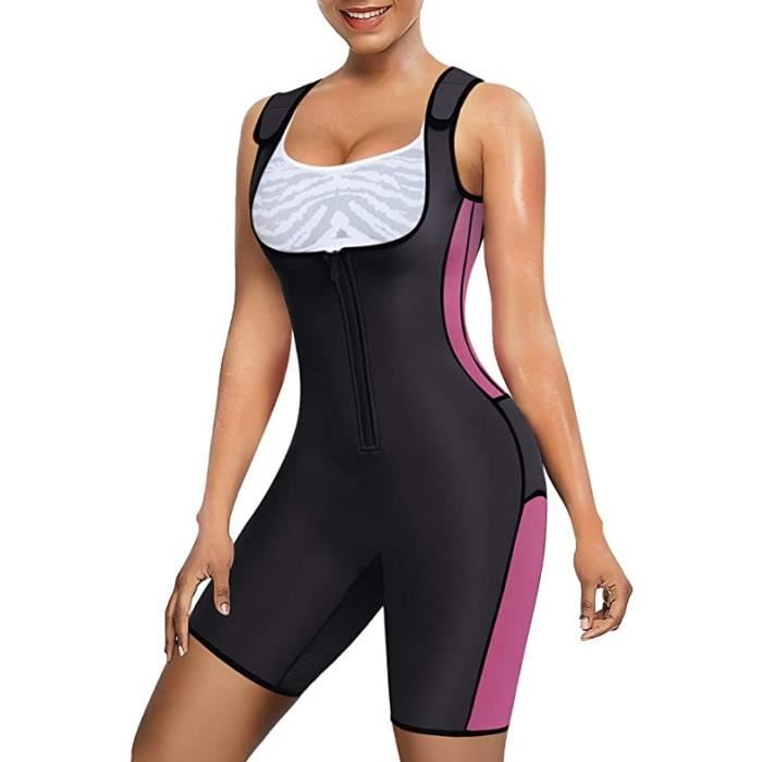 Body Sculptant Post-partum Pour Femme - Ouvert Poitrine, Manches Longues, Contrôle Ventre Et Cuisses (Noir, Taille L)