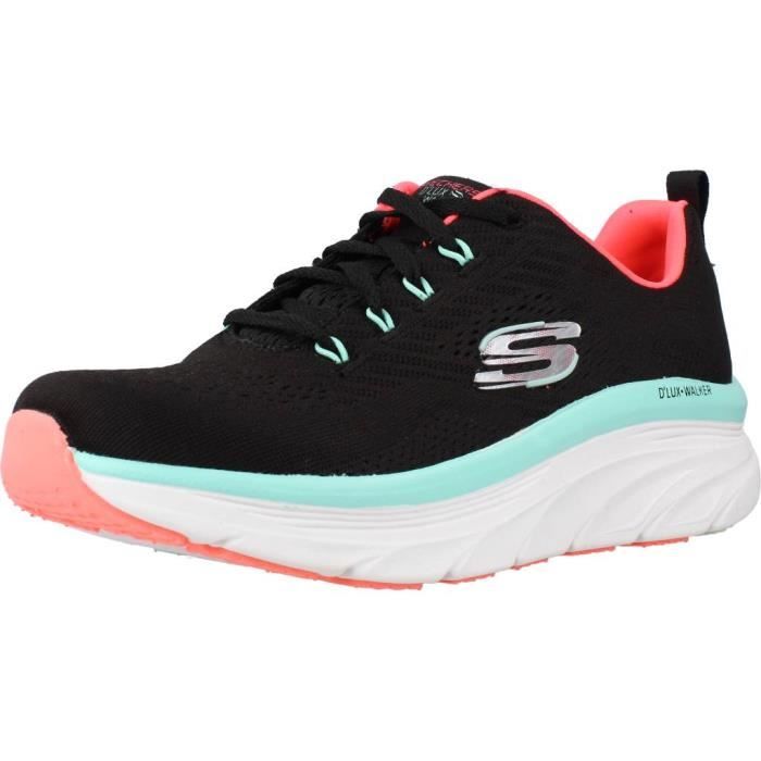 Skechers Basket Skechers - 117828 - Noir - Femme - Lacets - Textile - Plat