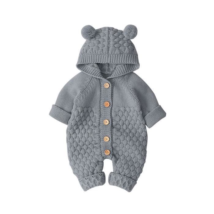 Generisch Vêtements Bébé Garçon Nouveau-né Bébé Sweat à Capuche Laine