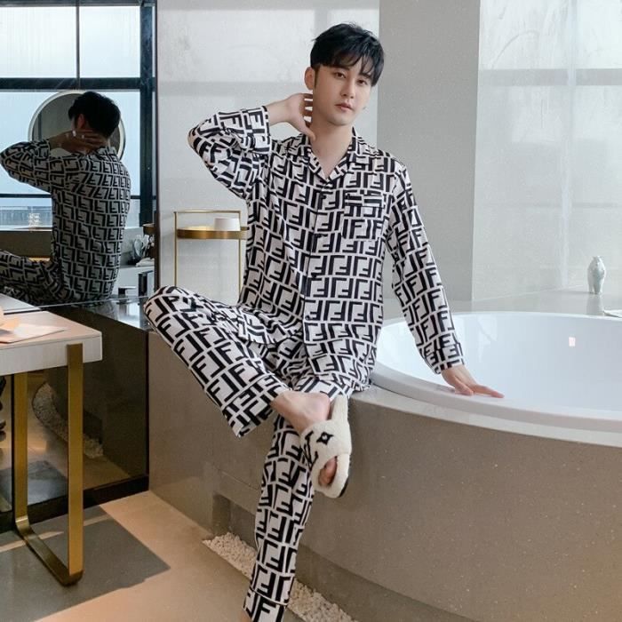 Pantalon De Pyjama En Satin De Soie Pour Homme - Confort Doux Et Élégant
