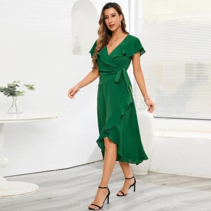 Tunique Paysanne Karen Kane - Imprimé Vert - Taille 3X - Neuf Avec étiquette - Style Bohème été