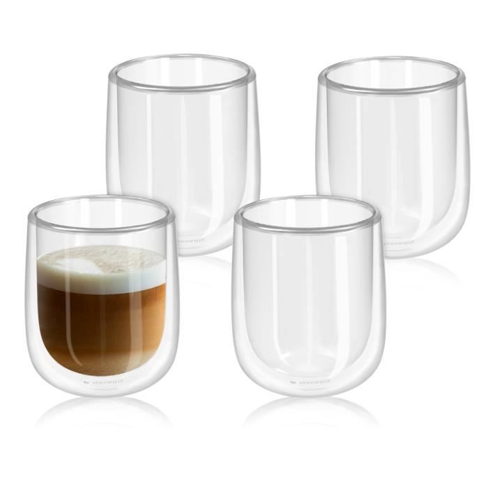 Delonghi 2 tasses Latte Macchiato DLSC312 verres à double fond, verres  thermiques - Cdiscount Maison