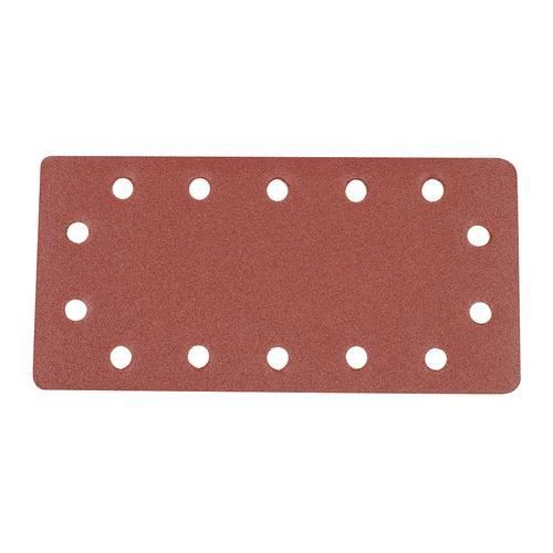 Silverline 595752 10 Feuilles Abrasives Grain 240 | 115 X 230 Mm à Trous Pour Ponceuse