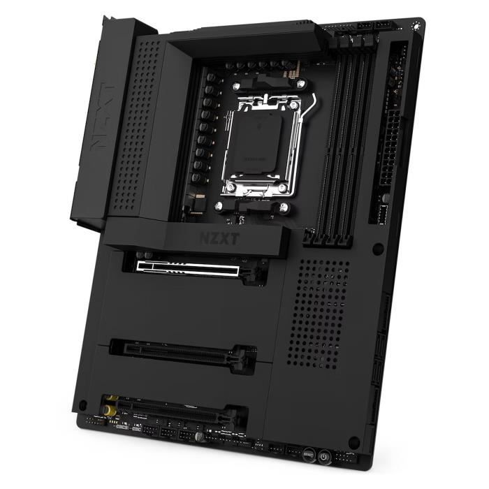 NZXT N7 B650E - Noir - Carte mère ATX Socket AM5 AMD B560E - 4x DDR5 - M.2 PCIe 5.0 - USB 3.1 - PCI-Express 5.0 16x - Wi-Fi 6E/Bleto