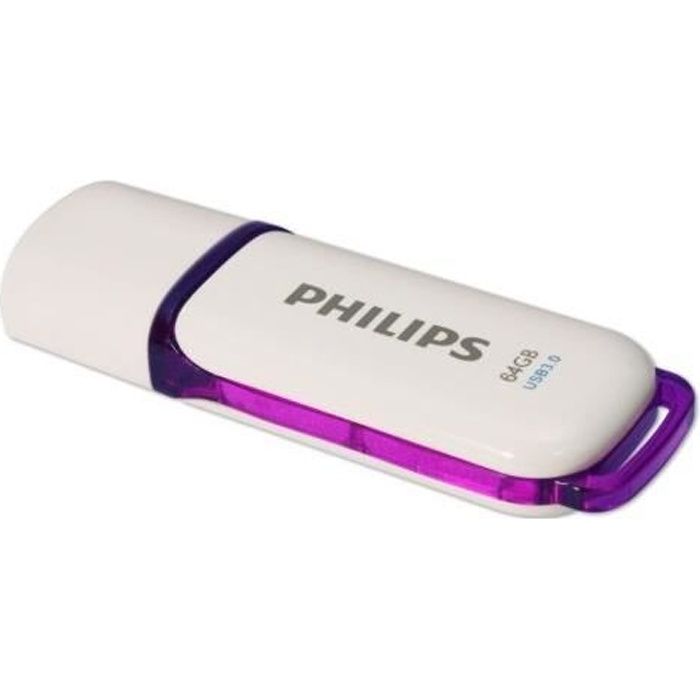 Philips Clé USB - Snow - 64 Go - USB 3.0 Blanc - vue 2
