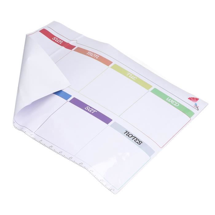 Tableau Blanc Effaçable à Sec 8,5x11 Pouces - Format Léger, Idéal Pour Notes Et Messages