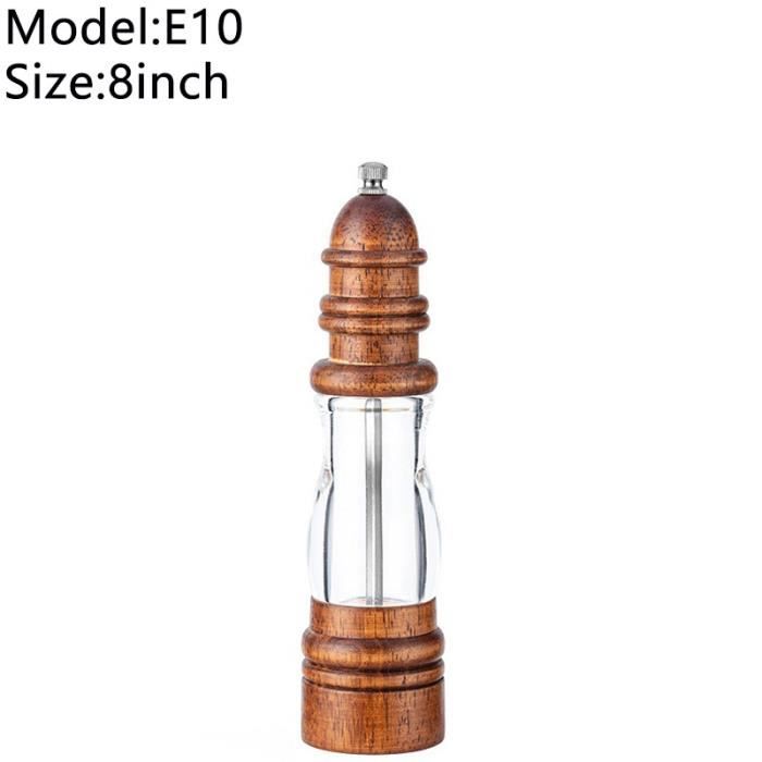Lot De 8 Moulins à Épices LDXDRU - Broyeur Céramique Réglable Pour Sel, Poivre Et Piments