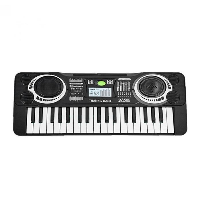 clavier de musique numérique 37 clés clavier organe électronique noir instrument blanche pour enfants cadeau mignon