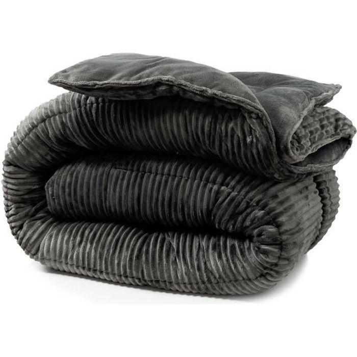Couette - SAMPUR - Cotton Club - 200x200 cm - Thermorégulatrice - 400 g/m² microfibre hypoallergénique