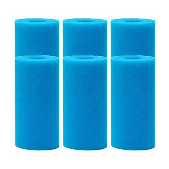 Lot De 6 Absorbeurs D'Écume Piscine Réutilisables - Éponge Filtre Anti-Huile Pour Jacuzzi Et Spa