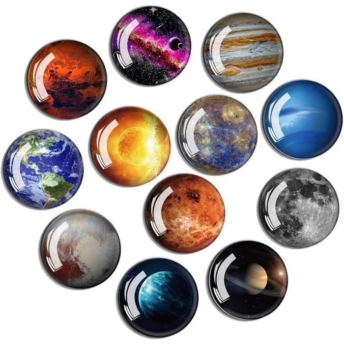 DECARETA 24 Pièces Aimants de Réfrigérateur Style Vintage Magnets pour Réfrigérateur 3D Aimants