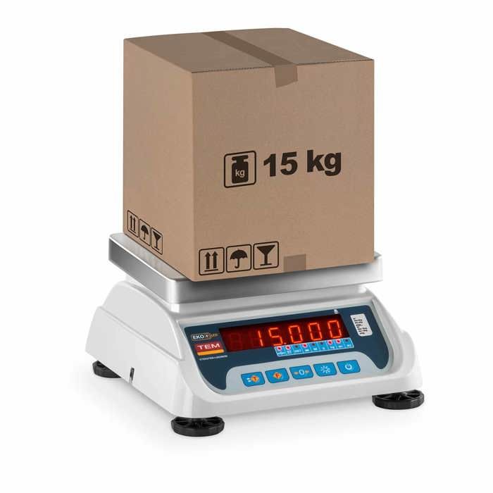 Balance Poids-Prix Balance Pour Commerce Marché Homologuée 15 Kg int. 5 G 17X22cm Systems SBS-PW-15-1-2