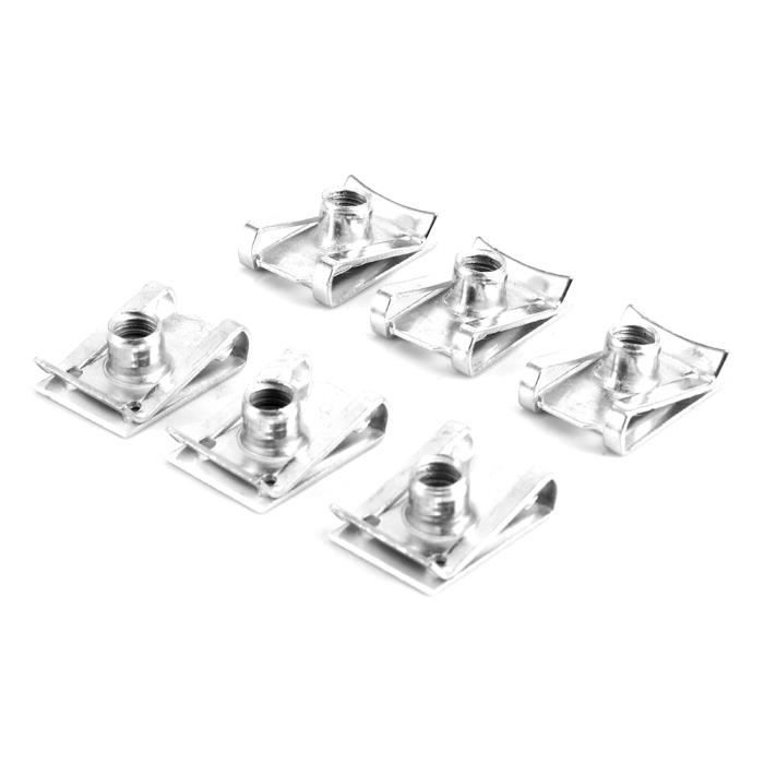 Jeffergarden Aramox 75 Pcs M6 U Clips Set Clip De Fixation Pour