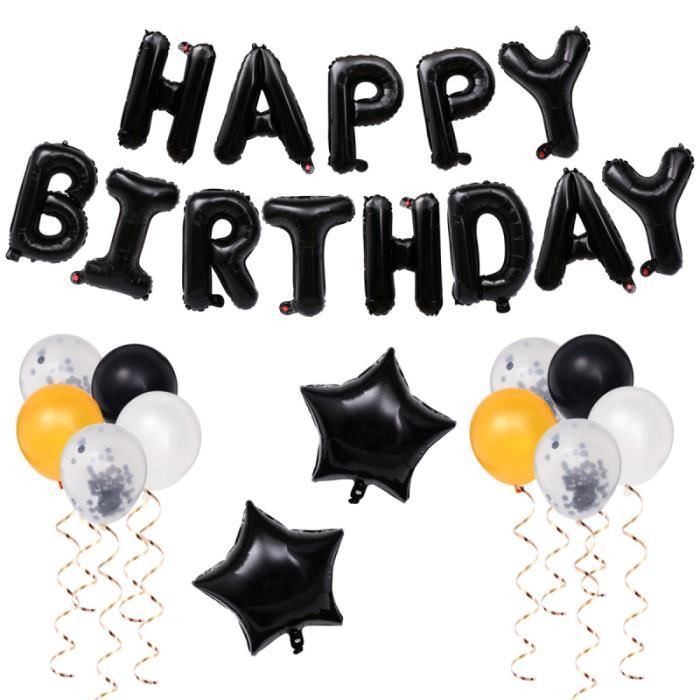 24 Pcs 21 Ans Joyeux Anniversaire Ballons Décoratifs Set Naturel Latex